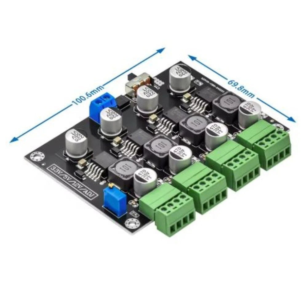 DC Power Supply Module Adjustable 3.3V 5V 12V 3A for Various Applications