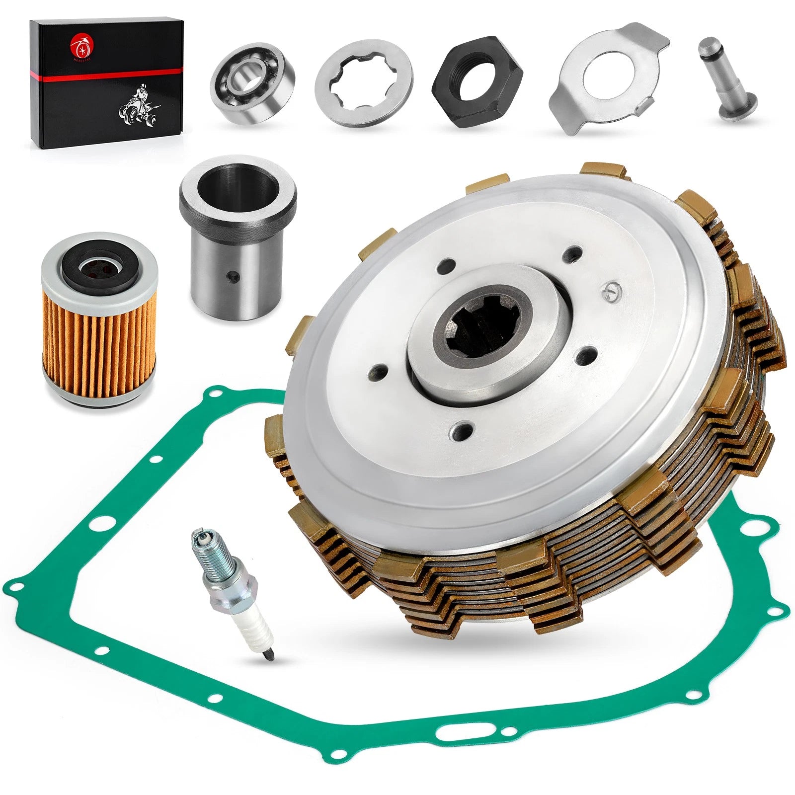 Heavy Duty Clutch Assembly w/ Gasket for Yamaha Kodiak 400 (1993–1998)
