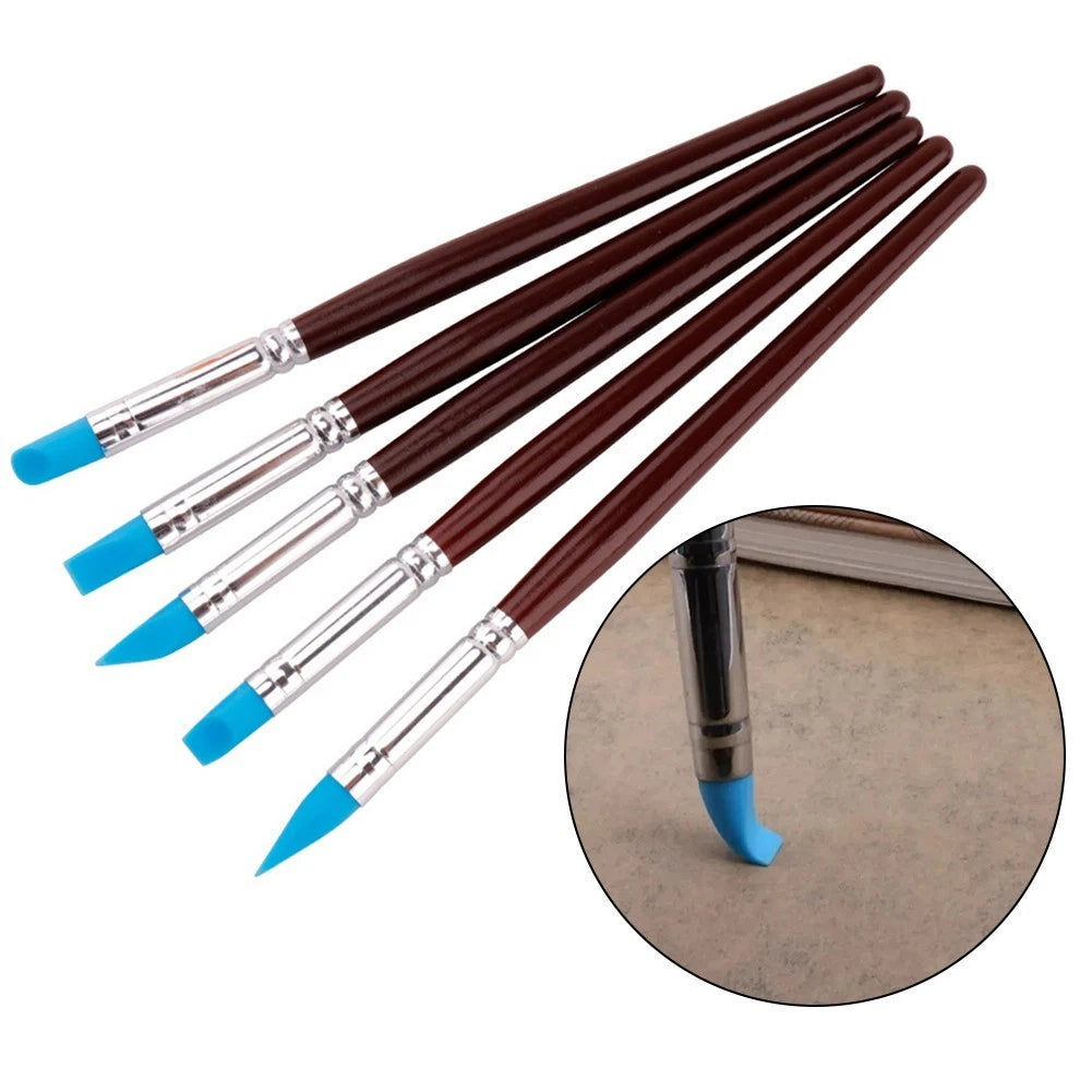 5PCS Silicone Sculpting Tools for Nail Art and Styling