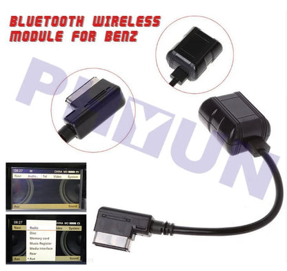 Bluetooth Wireless Module for Benz Radio Stereo Aux Cable Adapter (MMI)