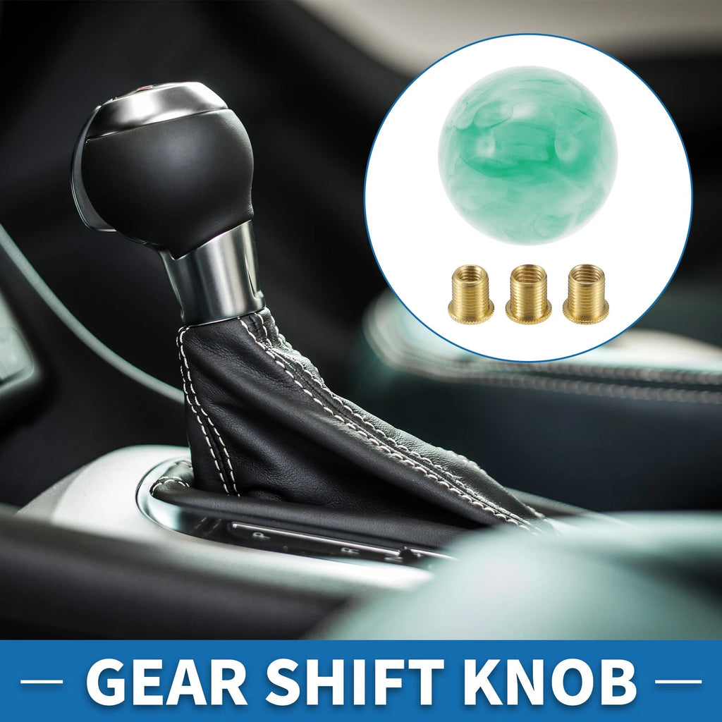 Shift Knob Set for Automatic and Manual Transmissions (Acrylic Green White)