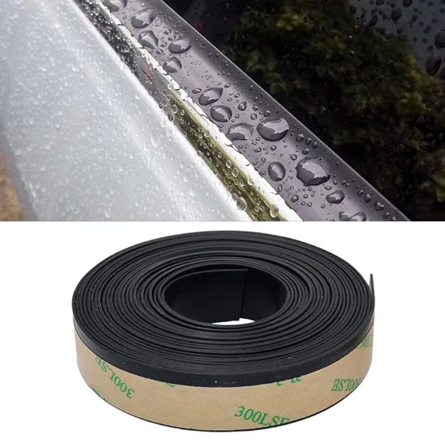 15MM 4 Meter Universal Car Weatherstrip Windshield Rubber Seal For Window Glass