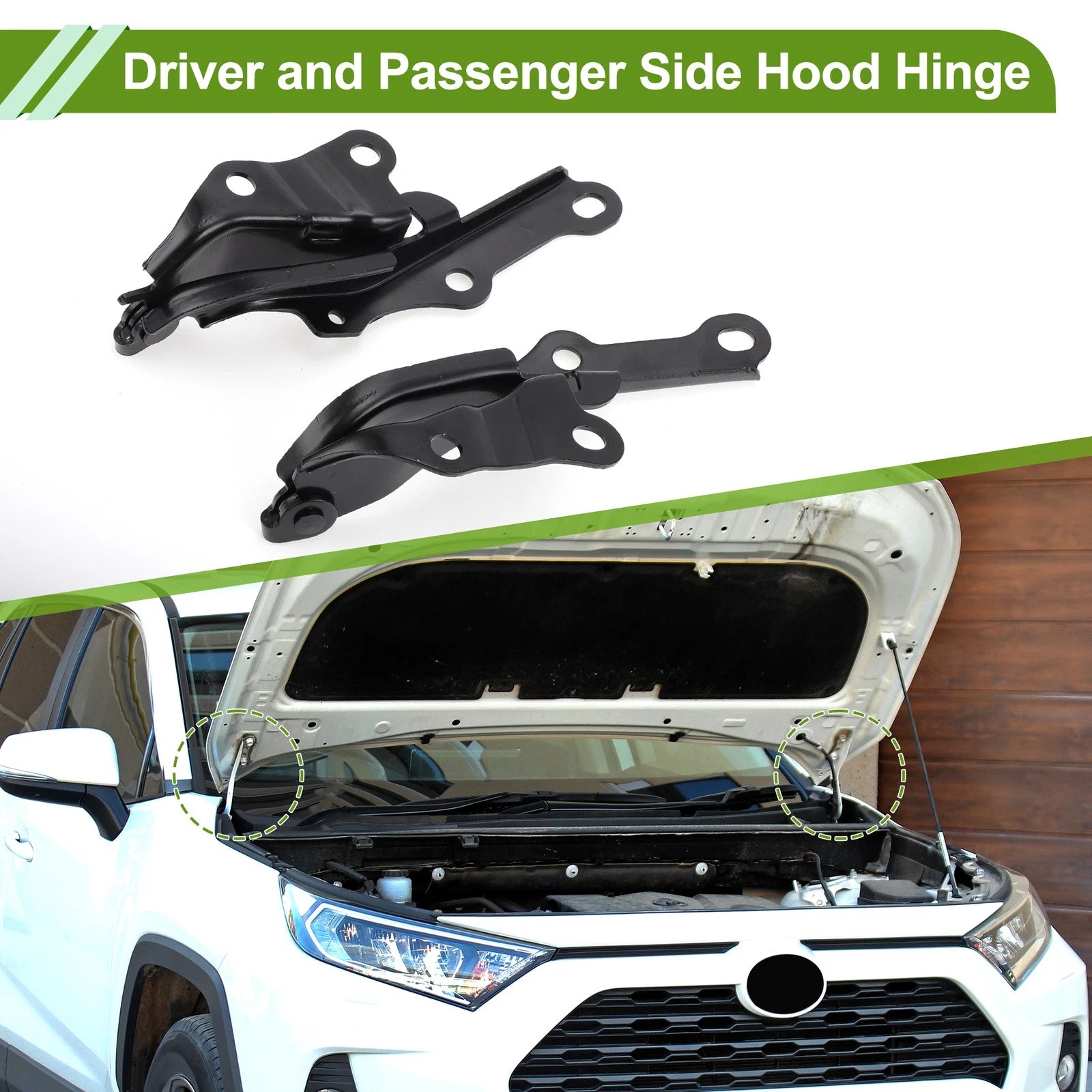 Hood Hinges Front Pair for Toyota 4Runner (2003–2009) Bonnet Brackets
