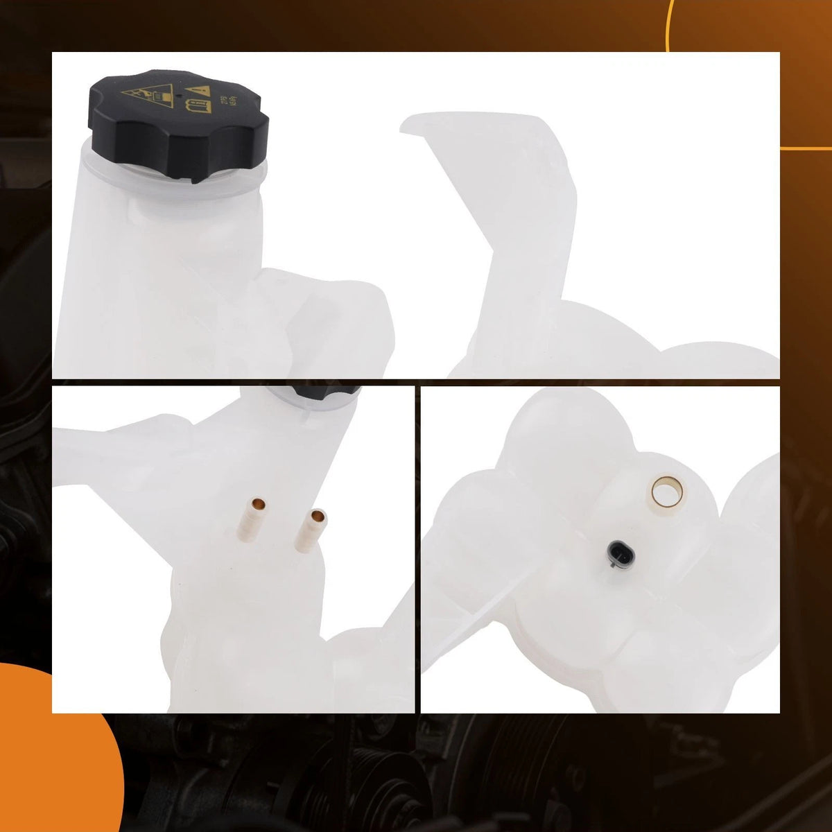 Coolant Overflow Tank for Ram 2500-5500 (2013–2018) 68096261AA w/ Cap Sensor