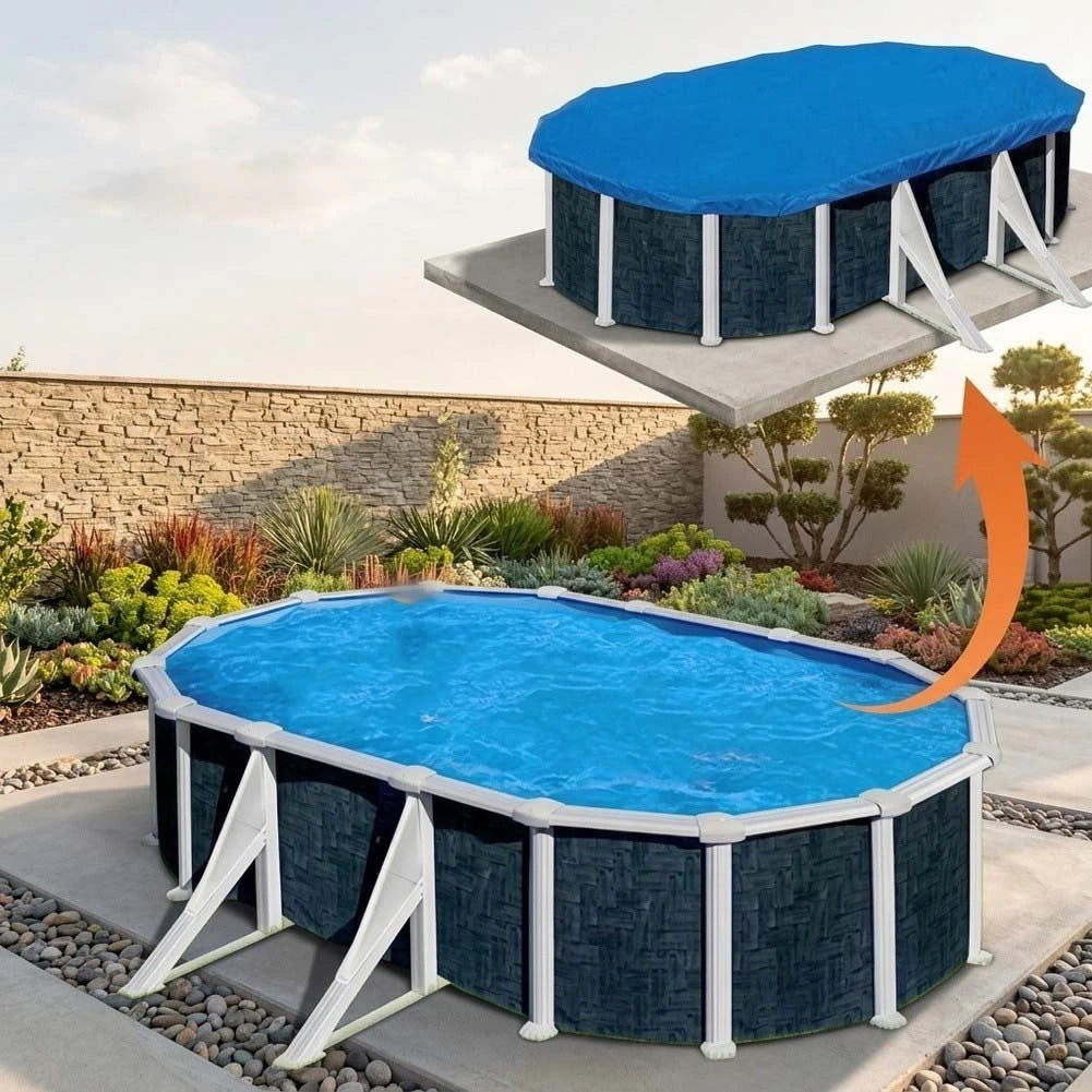 Inflatable Pool Cover for Rectangular Pools (UV Dust Debris Protection)