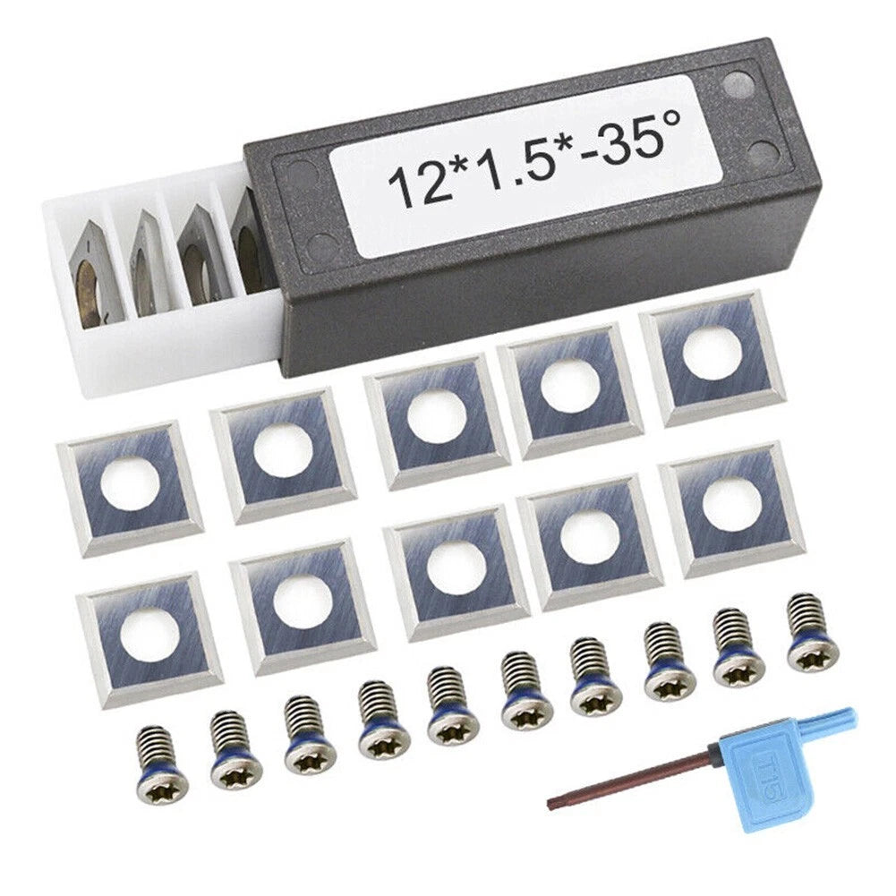 Square Inserts 12x1.5mm for Rough Woodworking