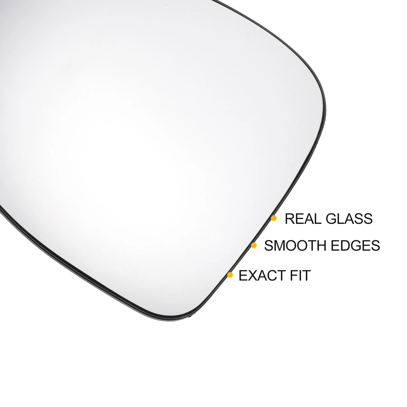 Left Side Heated White Mirror Glass for Renault Twingo (2007–2014)