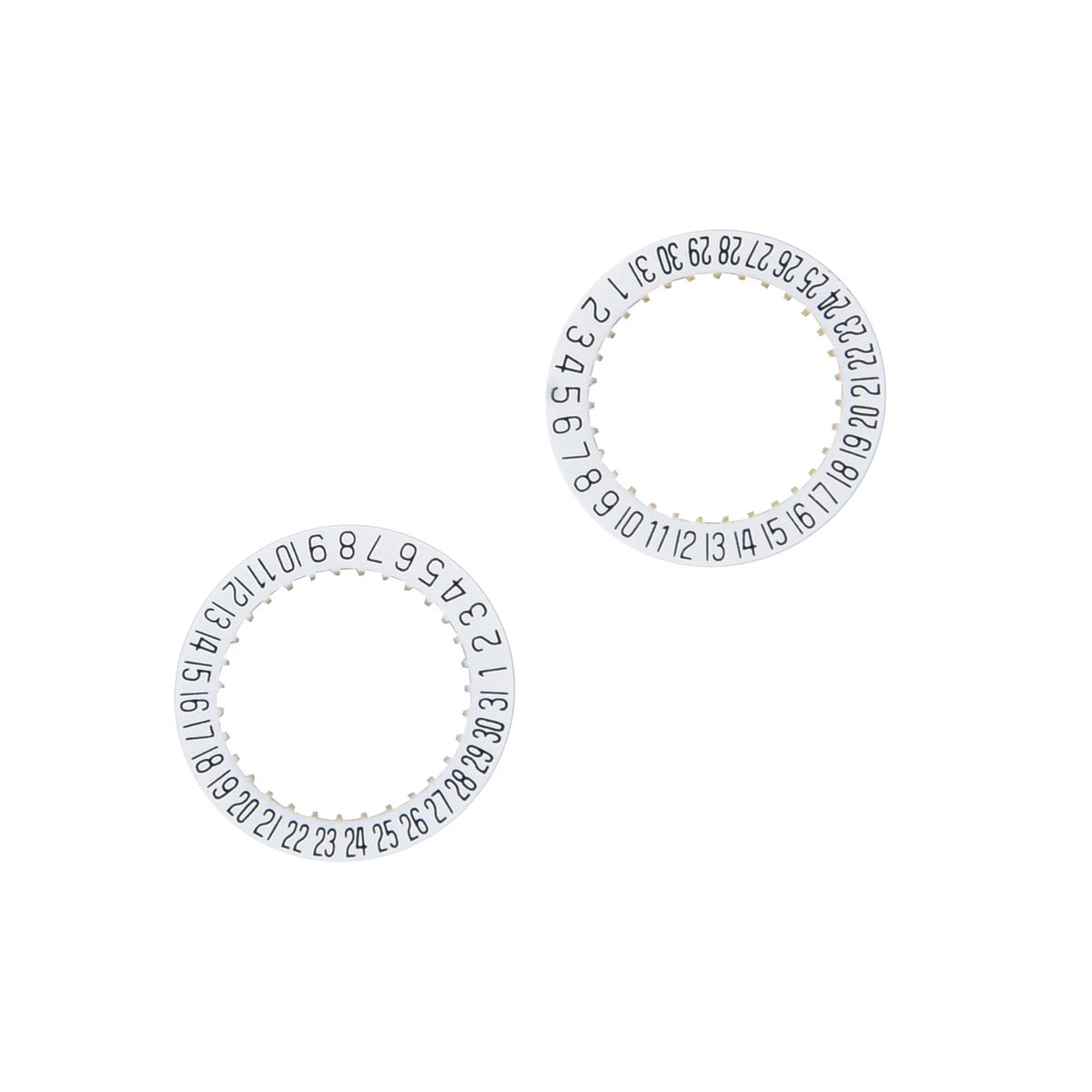 2Pcs Date Indicator Wheel Disc Plate 2557 for ETA 2804-2 2824-2 2892A2