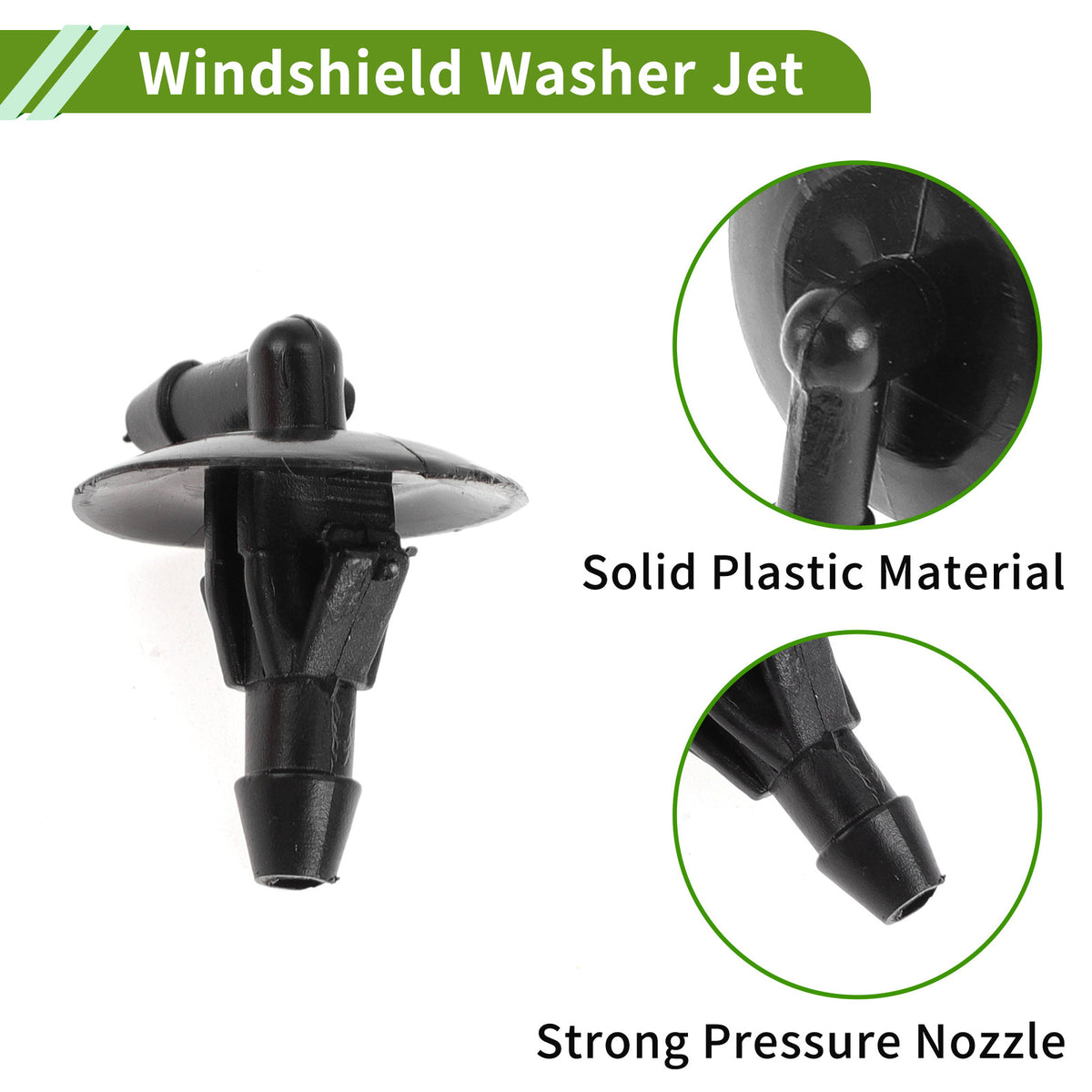 Windshield Washer Nozzle With Hose Connector for Dodge (2005–2010)