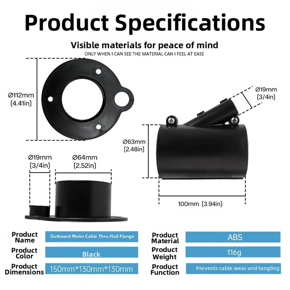 Boat Cable Protector Grommet for Marine Applications (ABS)