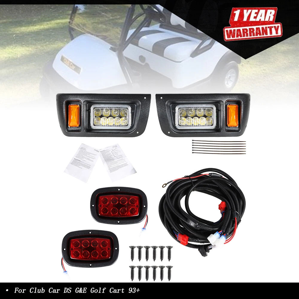 LED Headlights/Tail Lights Kit for Club Car DS (1993–Present)