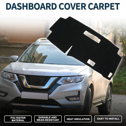Dashboard Cover Mat for Nissan Serena C28 (2015–2024) with Sticker Black