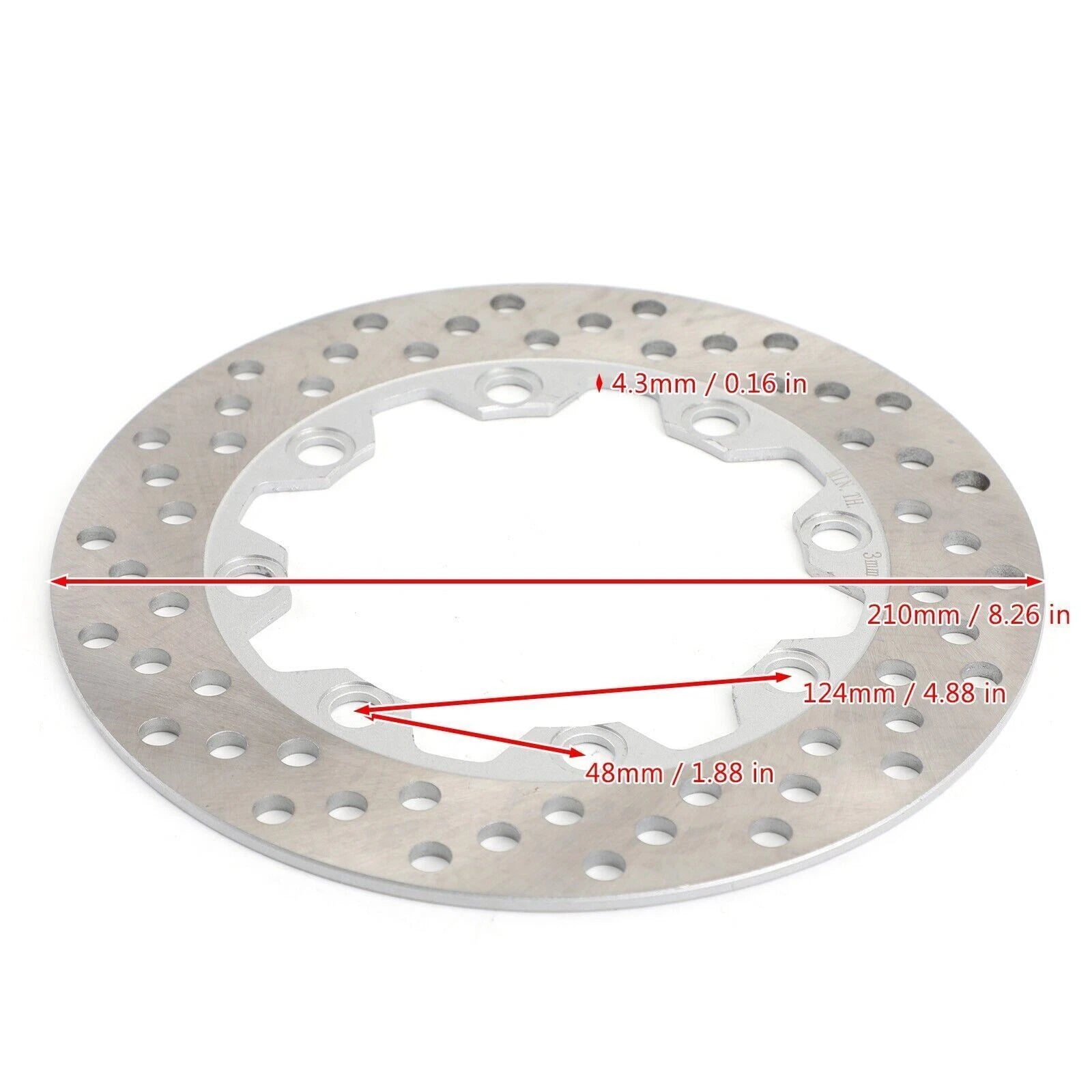 Rear Brake Rotor Disc for Kawasaki KL250 Sherpa 250 KJ250 KMX 125 200 (1986–2010)