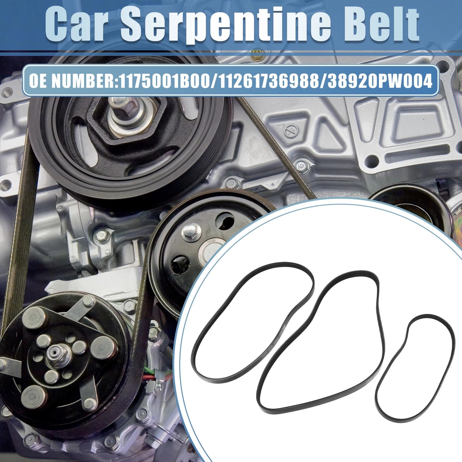 Serpentine Belt Fit for Toyota Corolla Base Sedan (2003–2008)