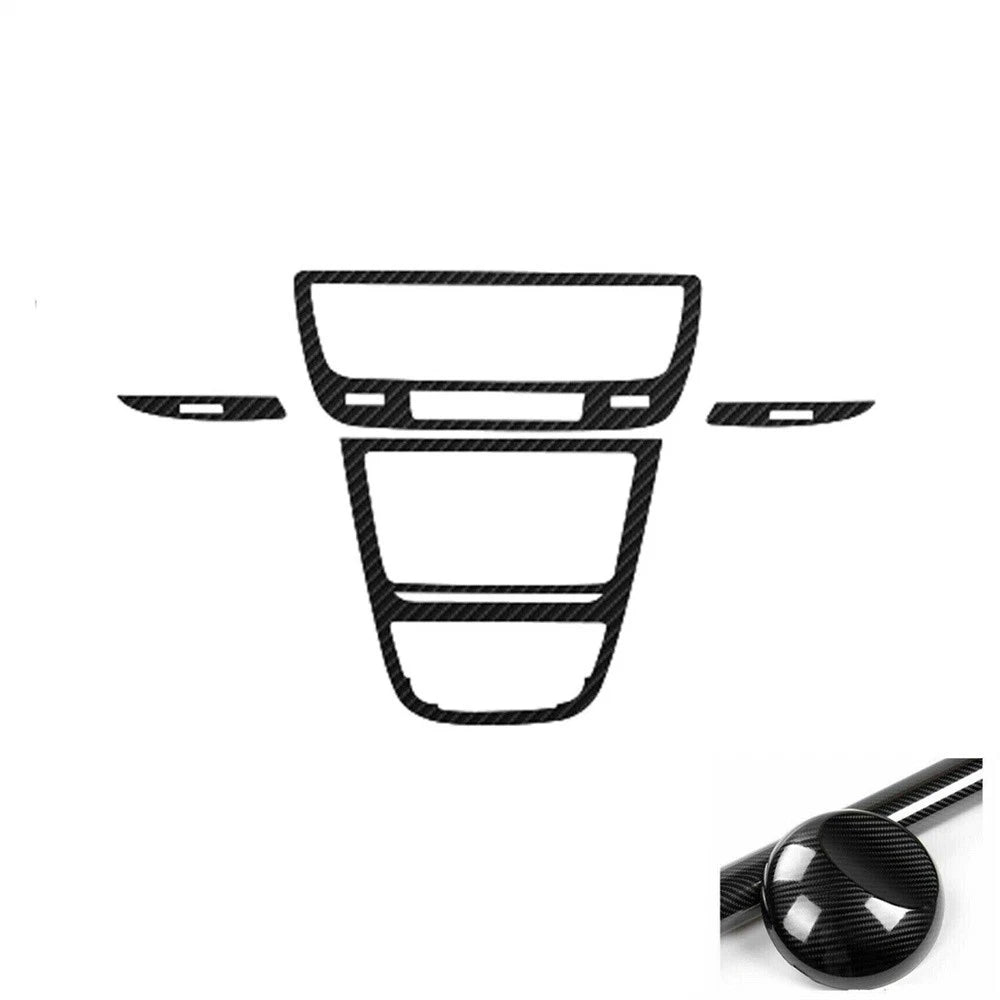 5D Carbon Fiber Look Center Console Control Decals For Buick Encore 2013-2016