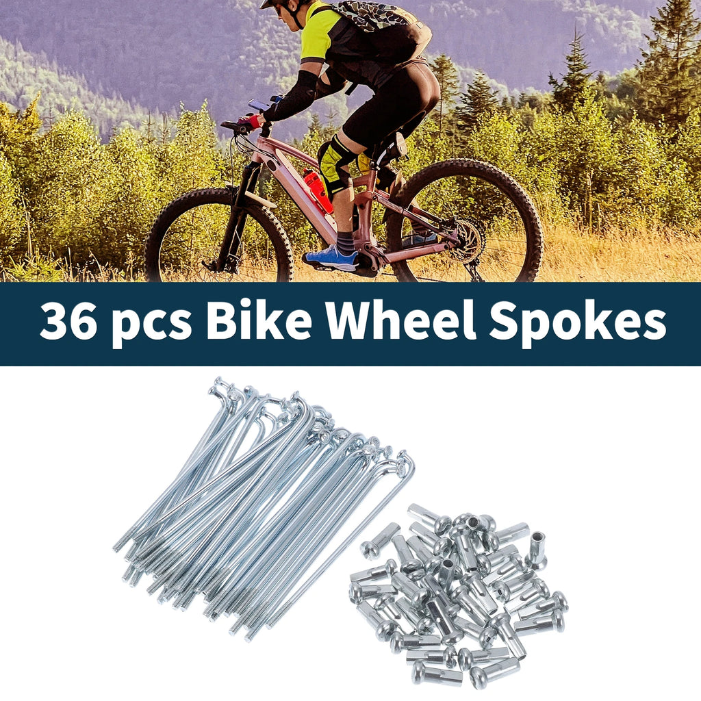 Bicycle Spokes Nipple Set 45 Steel Galvanized 13G 67mm for Universal