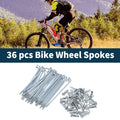 Bicycle Spokes Nipple Set 45 Steel Galvanized 13G 67mm for Universal