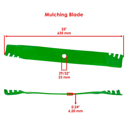 72 Inch Deck Blade with Bolt Replacement for John Deere 2032R 2038R (2013–2020)