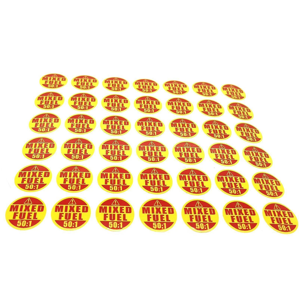 50:1 Mixed Fuel Stickers for Lawn Mowers (Universal)