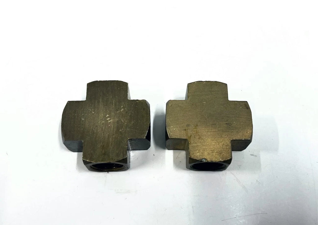 2X Brass Cross FNPT 1/2 in for Zoro
