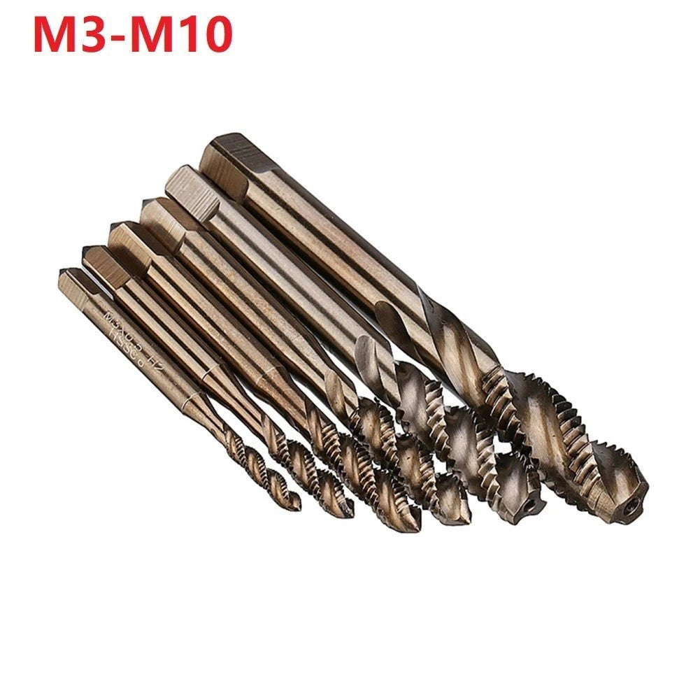 Replacement Screw Tap Set M3-M10 Right Hand Spiral Flutes