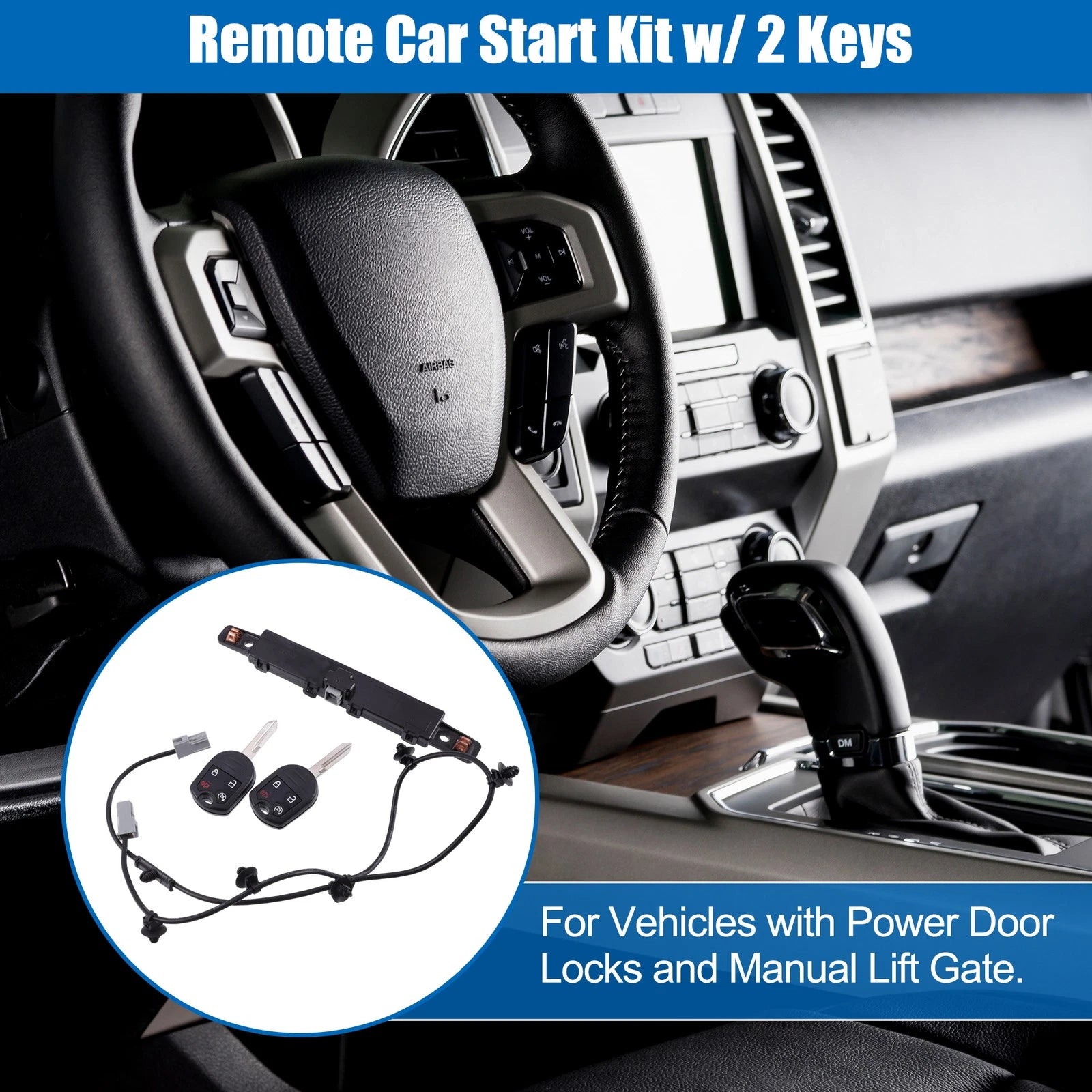 Car Auto Remote Start System Kit with Keyless Entry for Ford Edge F150 (2016–2020)