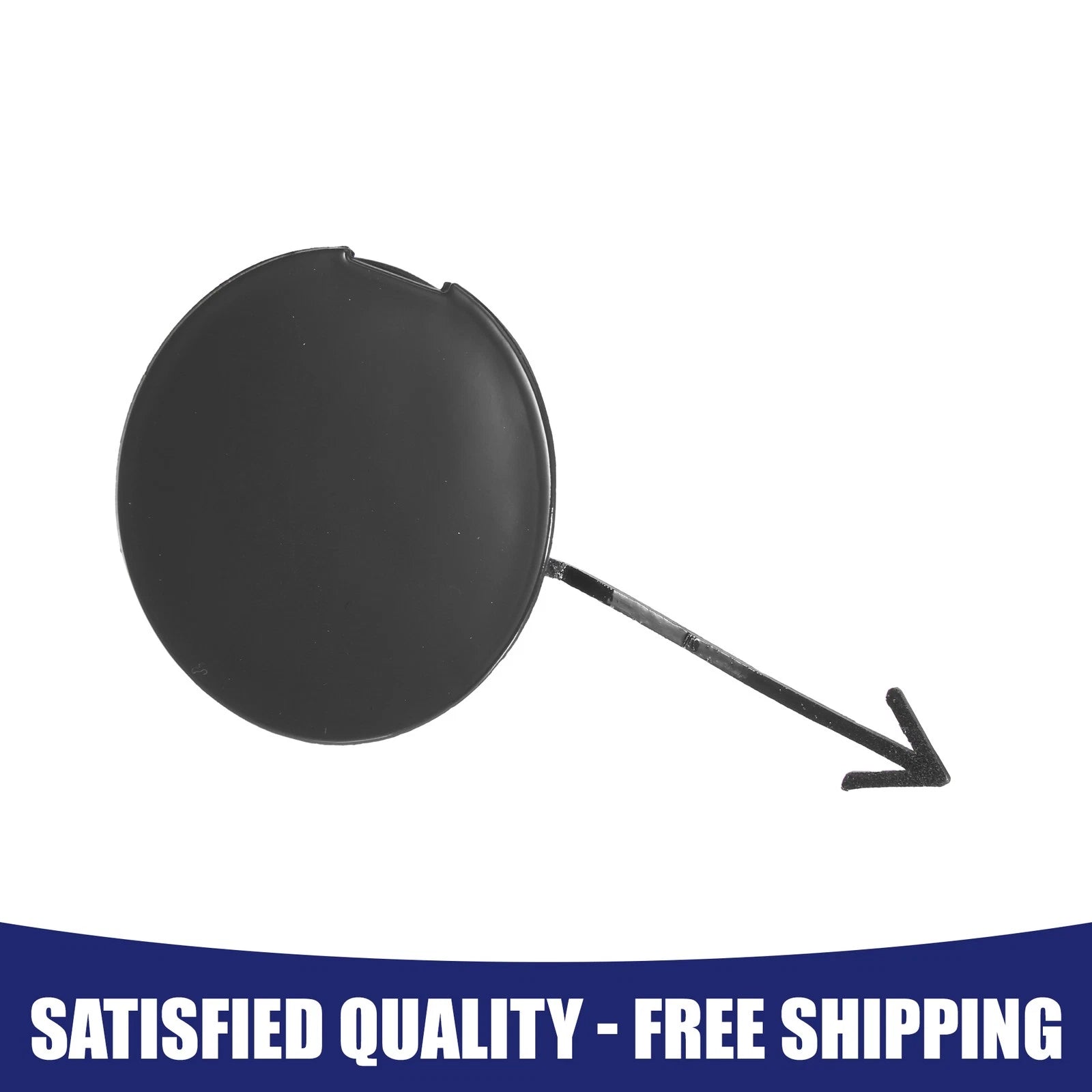 Front Tow Hook Cover Cap Replacement for Honda Fit (2008–2010) Matte Black