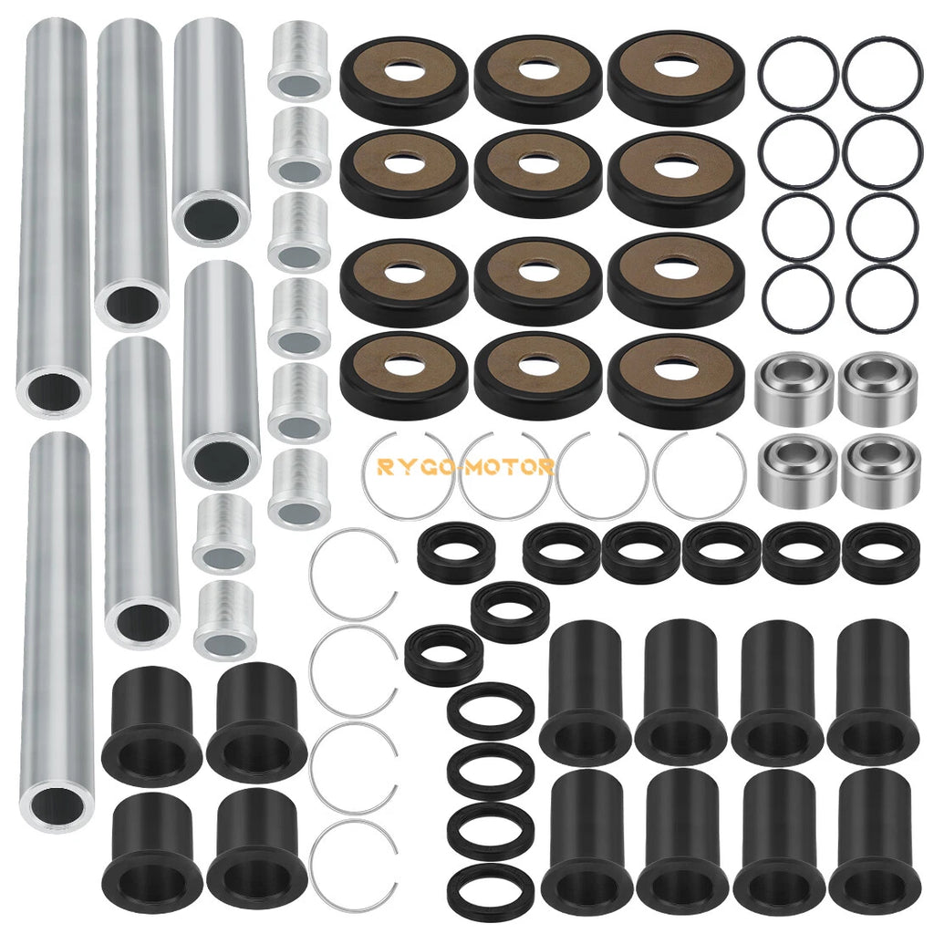 Set of 2 Rear Upper & Lower A-Arm Bushing Shaft Kit for Honda Rincon TRX650 TRX680 (2006–2014)