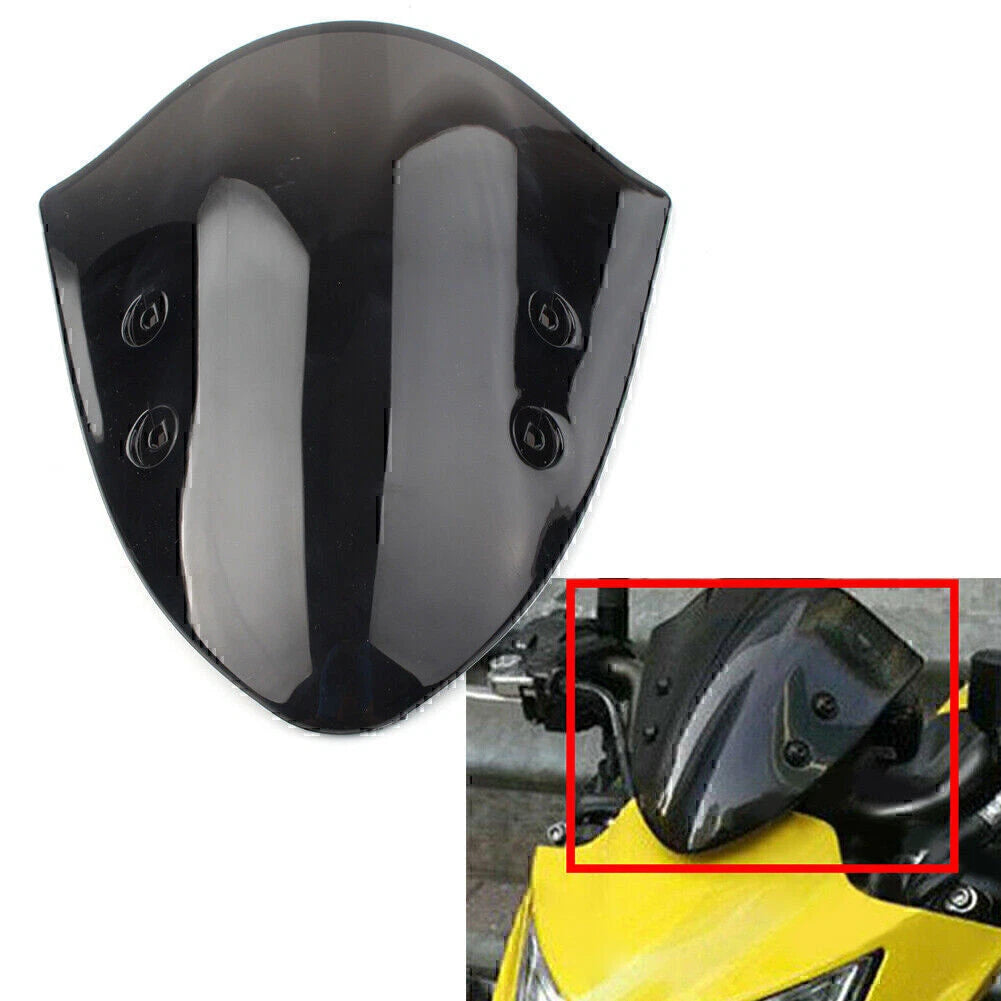 1x Black Windscreen Flyscreen for Kawasaki ER-6N (2012–2014)