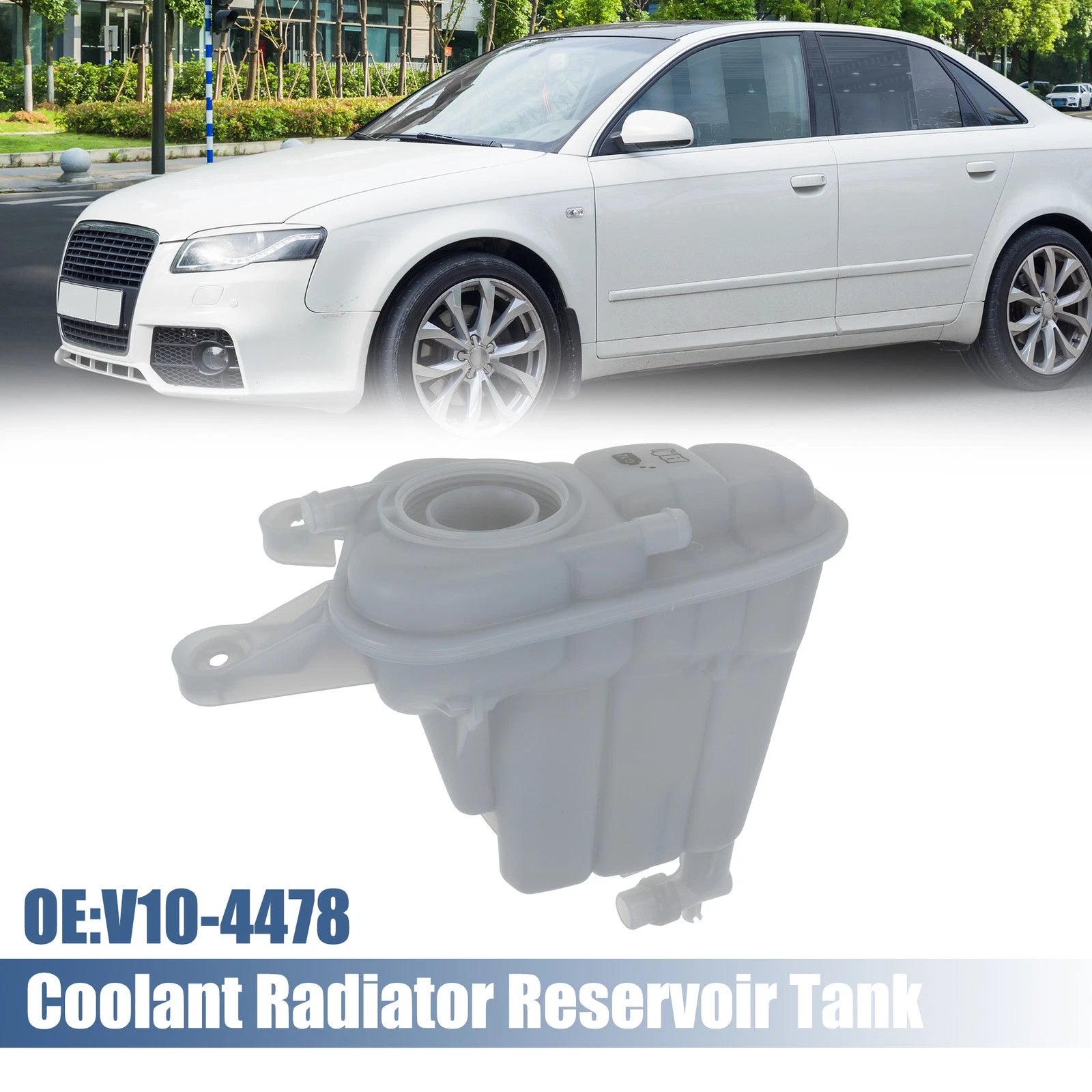 Coolant Reservoir Tank with Sensor for Audi A4 (2009–2016)