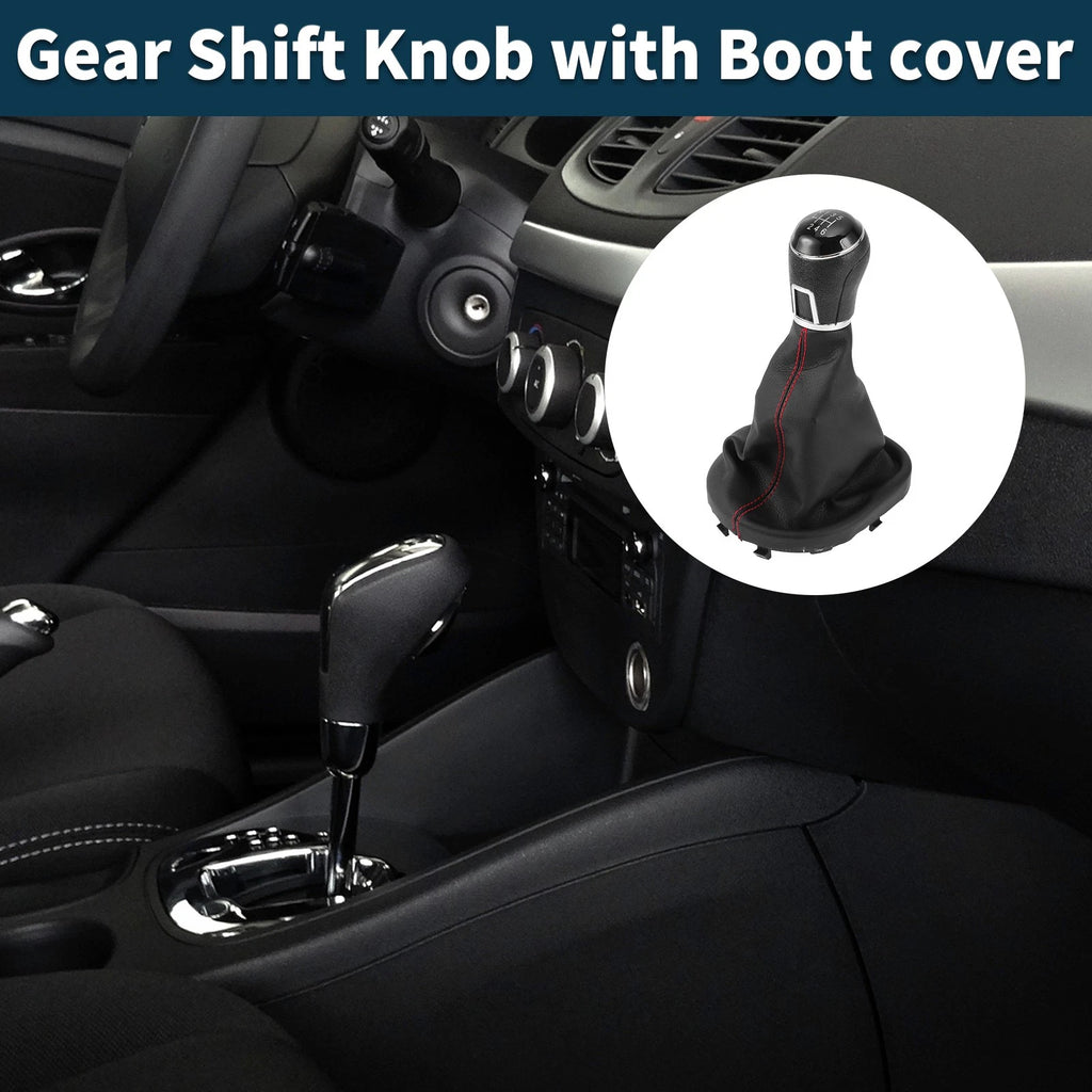 6 Speed Gear Shift Knob with Cover for Volkswagen Touran (2003–2010)