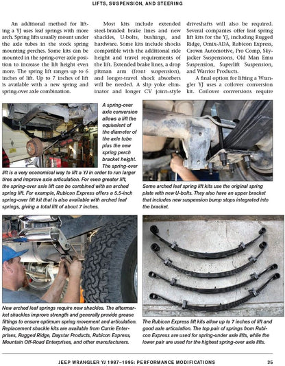 Performance Modifications Book for Jeep Wrangler YJ (1987–1995)