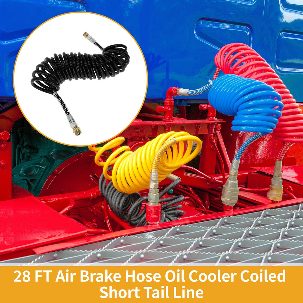 Air Brake Hose for 28FT Coiled Short Tail Line (PU Iron)
