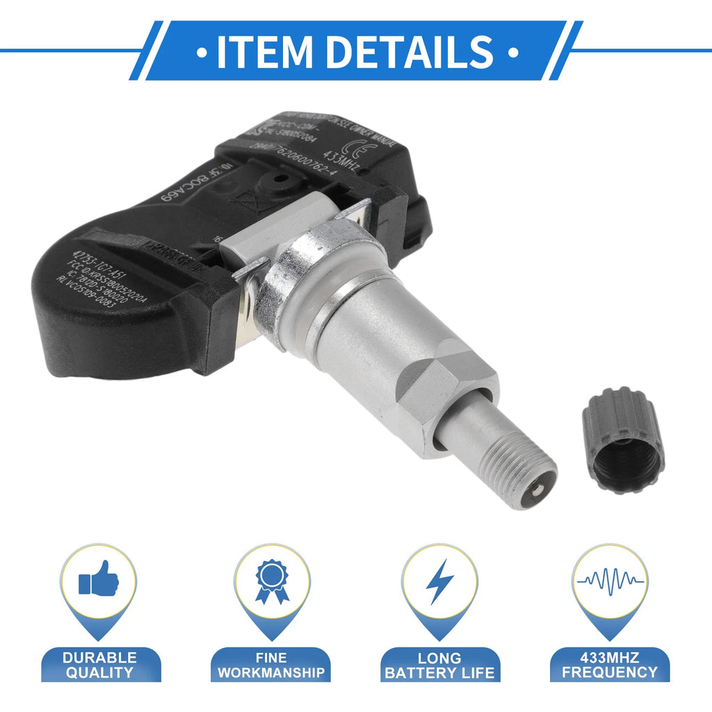 TPMS Sensor No. 42753TG7A51 for Honda Pilot (2016–2017)