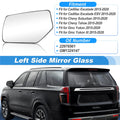 Heated Mirror Glass Left Side Replacement for Chevy Suburban Tahoe (2015–2020)