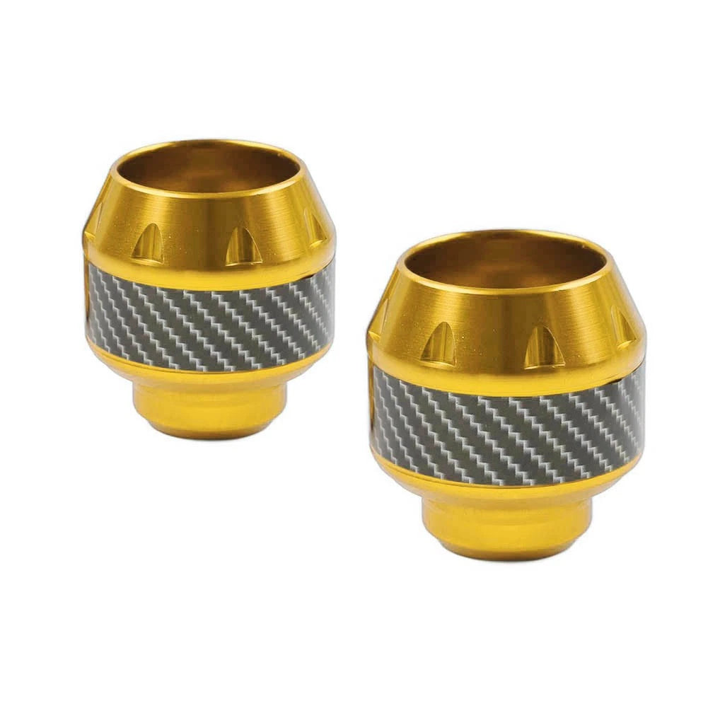 Front Fork Frame Sliders for Motorcycle (Pair) - Gold
