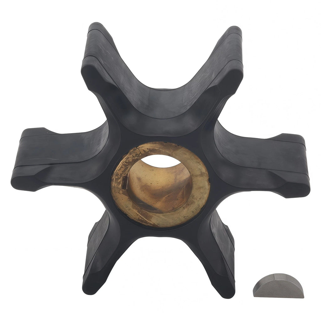 Water Pump Impeller & Key for Evinrude Johnson Outboard (1985–1995)