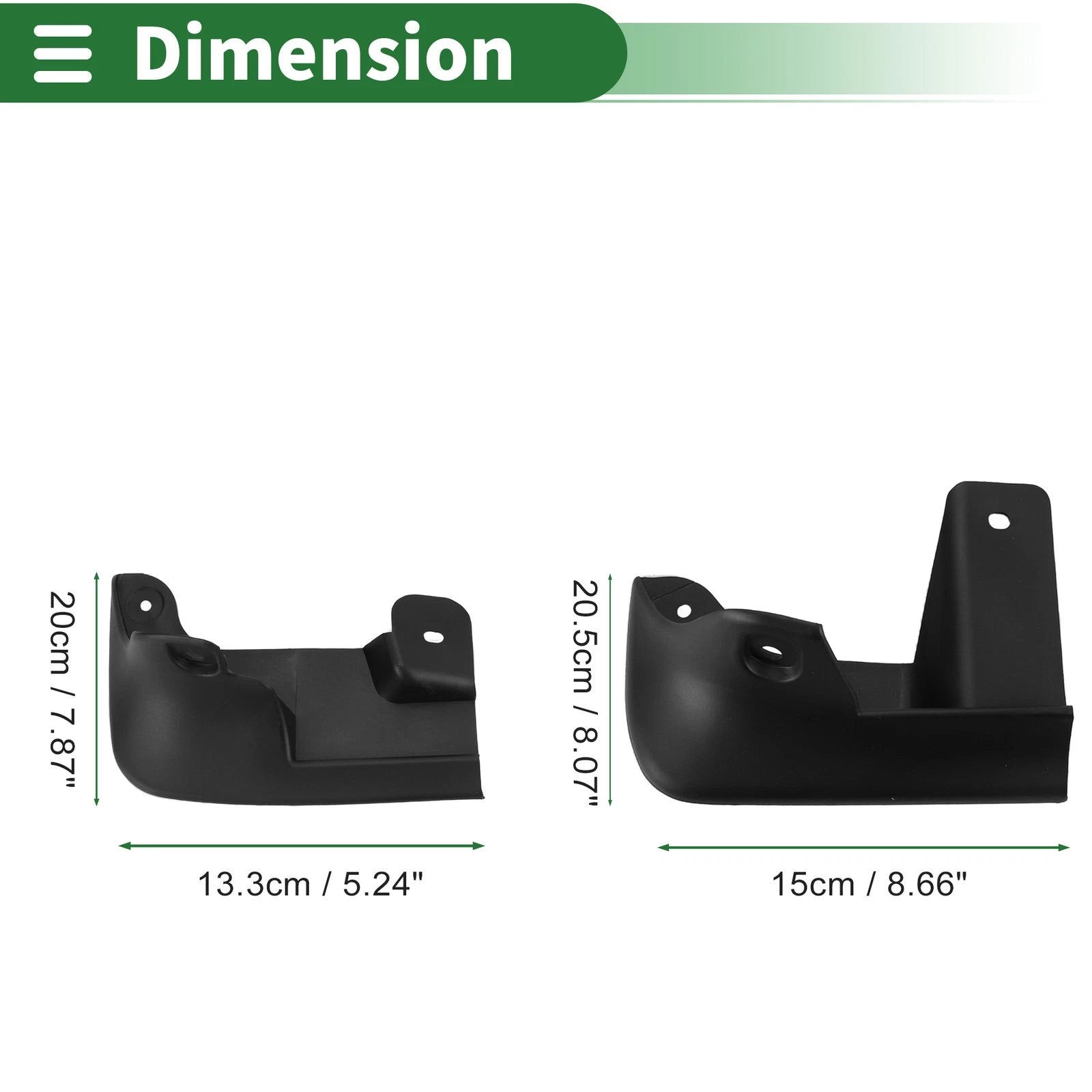 Mud Flaps Splash Guards Set for Hyundai Accent (2000–2006) With Mounting