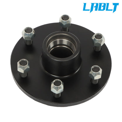 3500 lbs Axle #84 Spindle with Trailer Bearings for Trailer Hub Assembly (6 on 5.5")