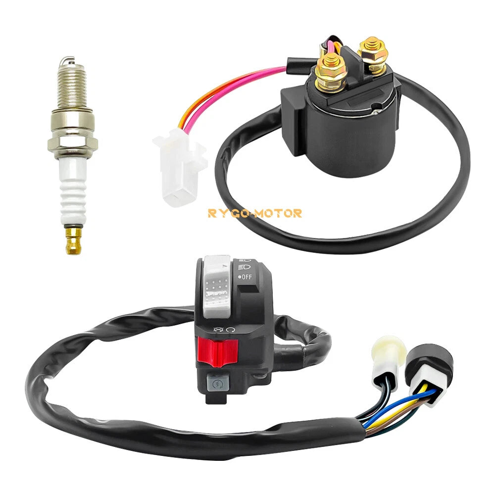 Handlebar Start Switch Relay Spark Kit for Yamaha Warrior 350 YFM350X (1987–1995)
