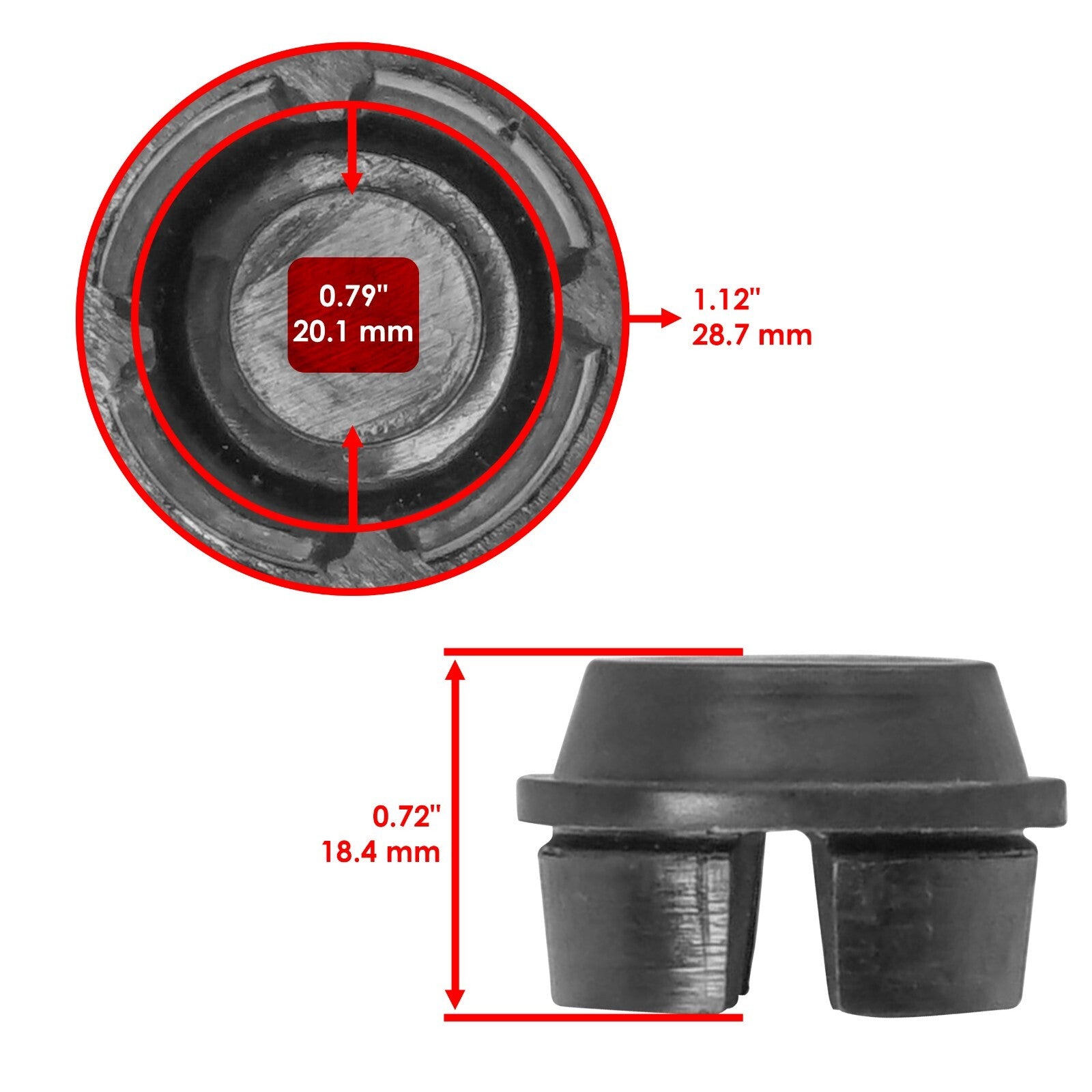 Deck Wheel Kit with Hub Replacement for John Deere 325 335 345 355D (48 54)