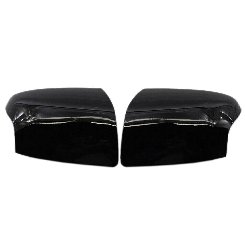 2X Glossy Black Rearview Side Mirror Cover for Ford Focus (2005–2008)