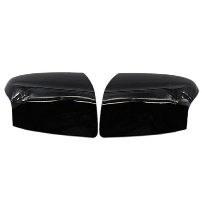 2X Glossy Black Rearview Side Mirror Cover for Ford Focus (2005–2008)