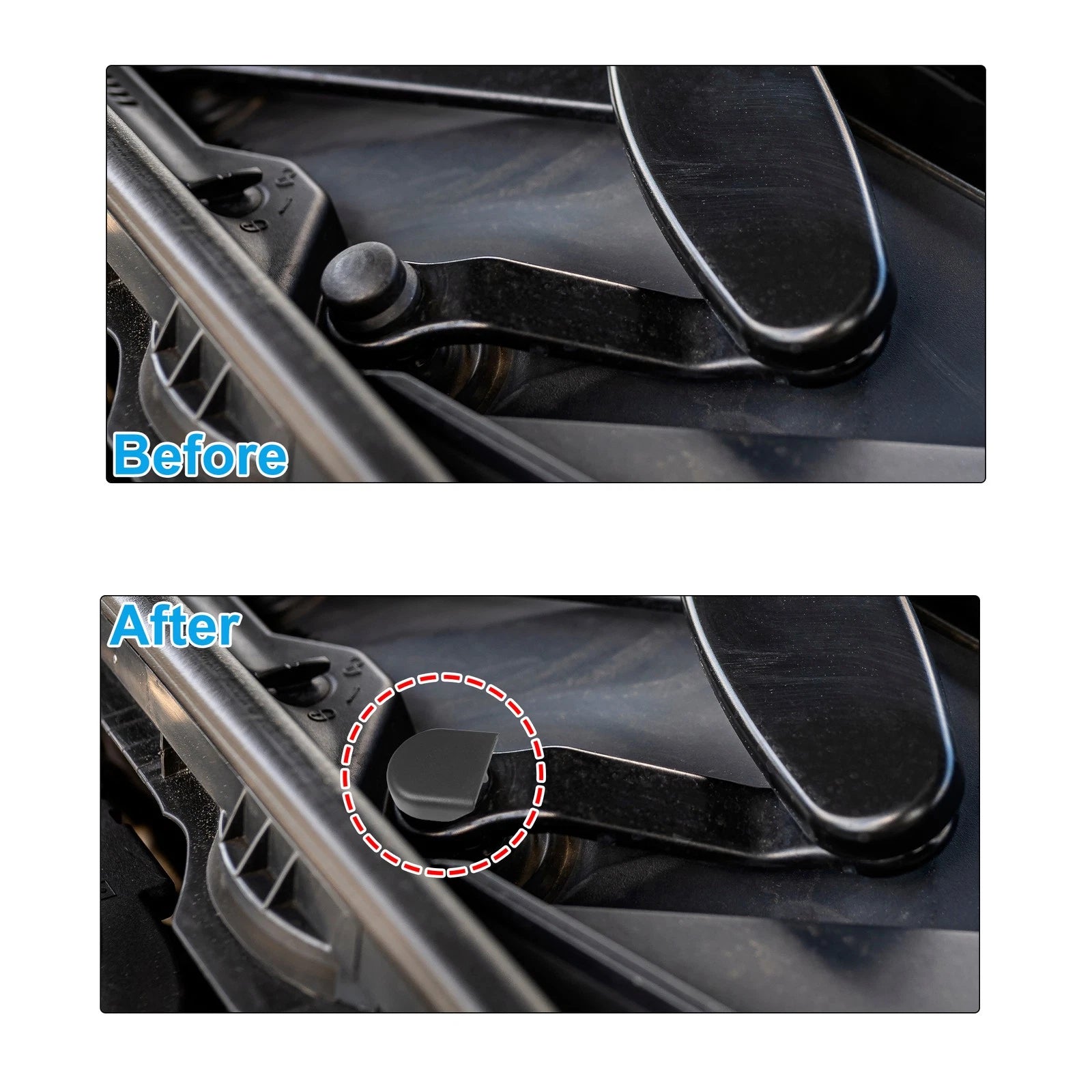 2PCS Front Windshield Wiper Arm Nut Cover Cap for Toyota Celica (2000–2005)