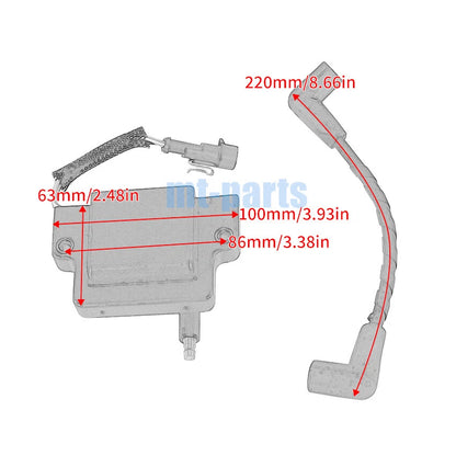Ignition Coil for Ski-Doo MXZ 800R E-TEC (2016) / MXZ X 600HO ETEC (2015) 512060953