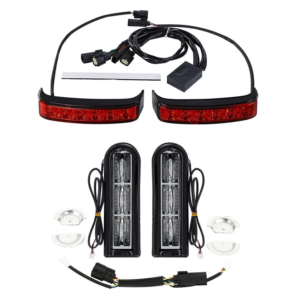 Saddlebag LED Insert Support & Brake Turn Light for Harley Road King (2014–2024)