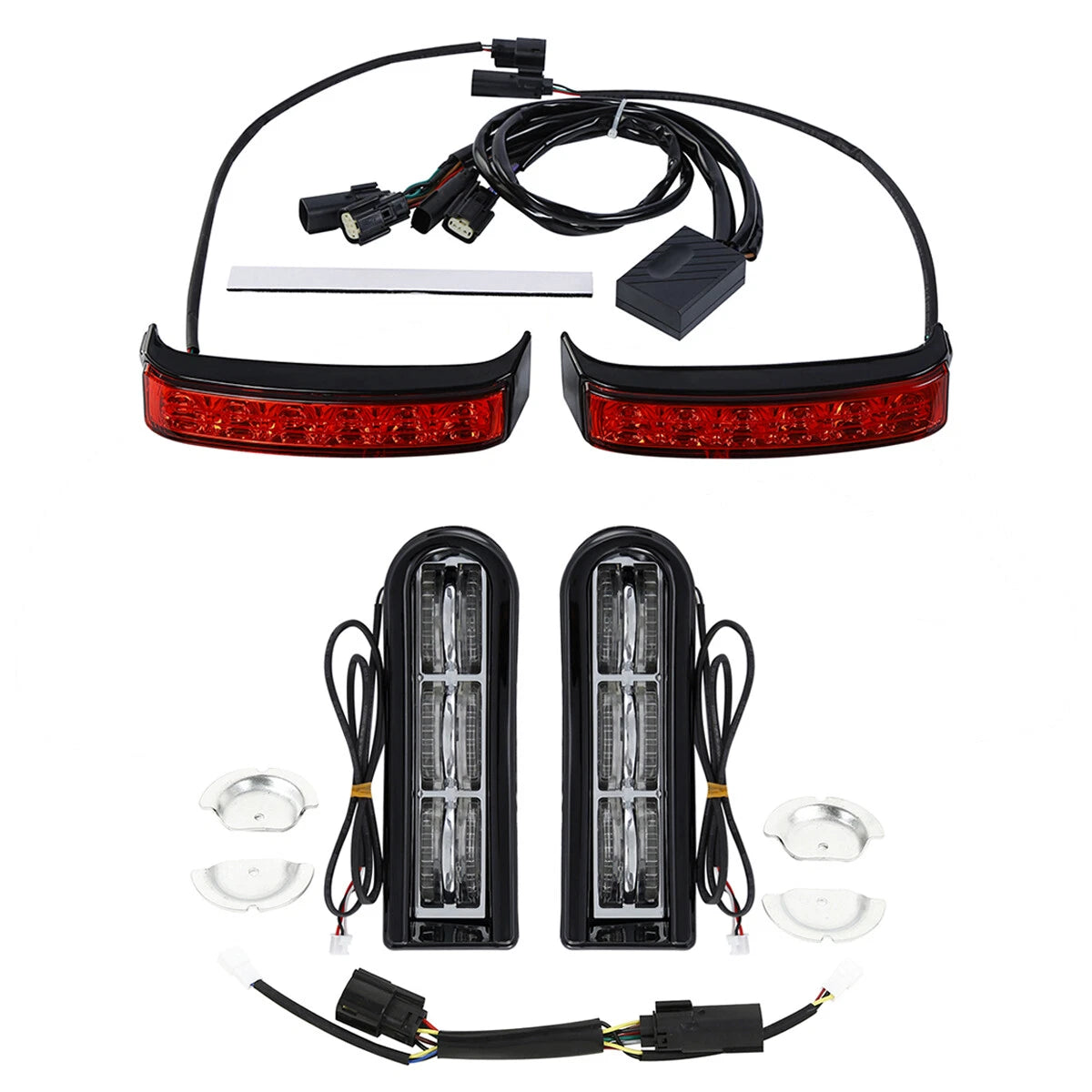 Saddlebag LED Insert Support & Brake Turn Light for Harley Road King (2014–2024)