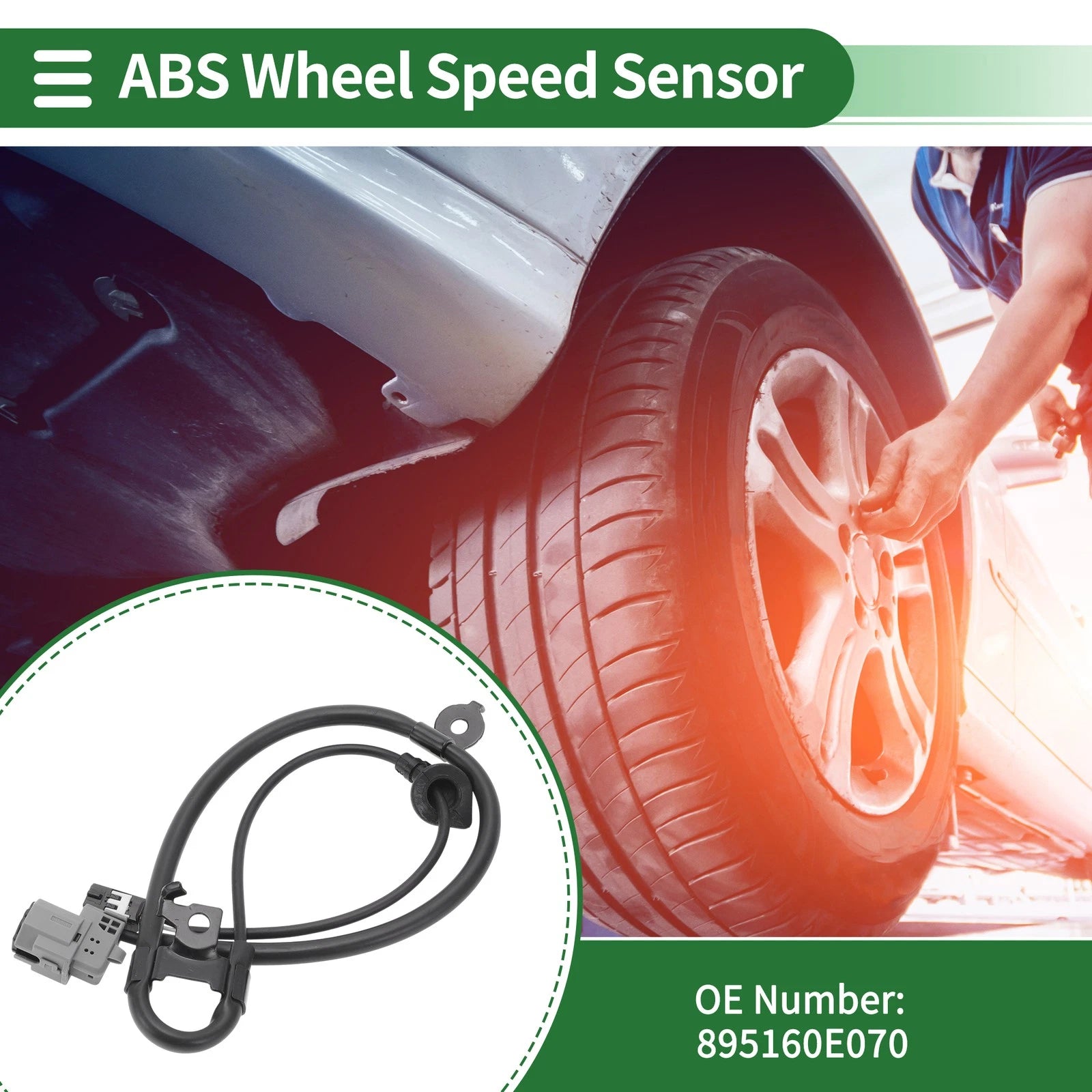ABS Wheel Speed Sensor Replacement for Toyota Highlander (2011–2020) Rear Left