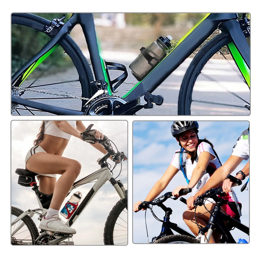 Lightweight Bike Water Bottle Cage Holder for Bicycle Plastic Black (1 Pack)