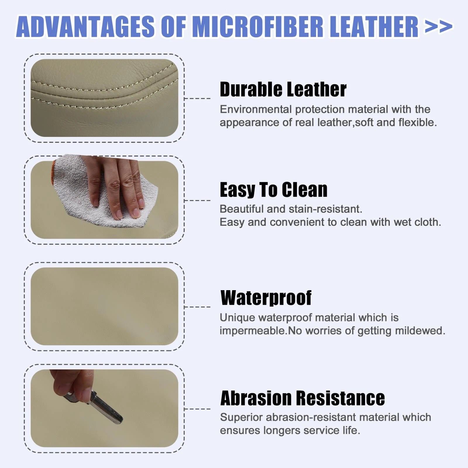 Center Console Front Door Armrest Cover Pad Replacement for Honda Pilot (2009–2015)